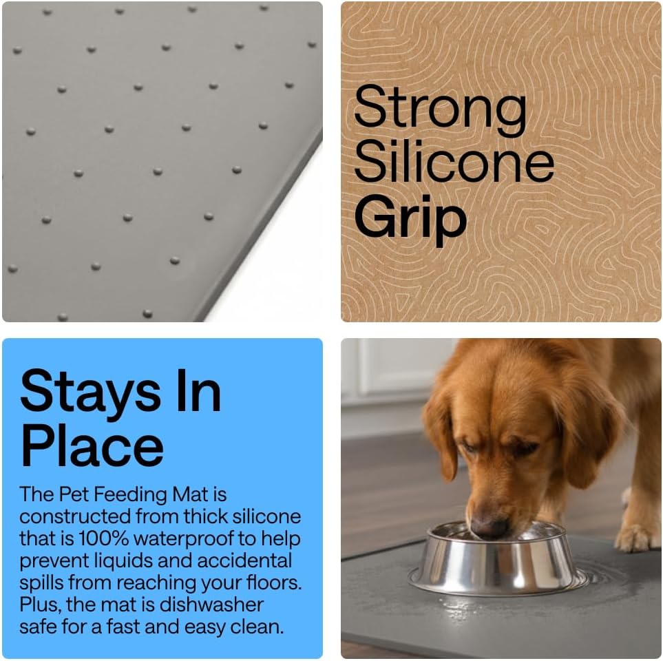 Detalle de Gorilla Grip Dog Food Mat 18.5 x 11.5 Inches