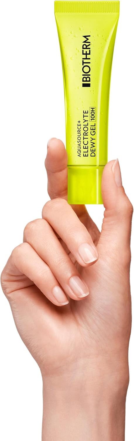Detalle de Biotherm Aquasource Electrolyte Dewy Gel 100H – Gel hydratant léger boosted en électrolytes et Hyalu B3
