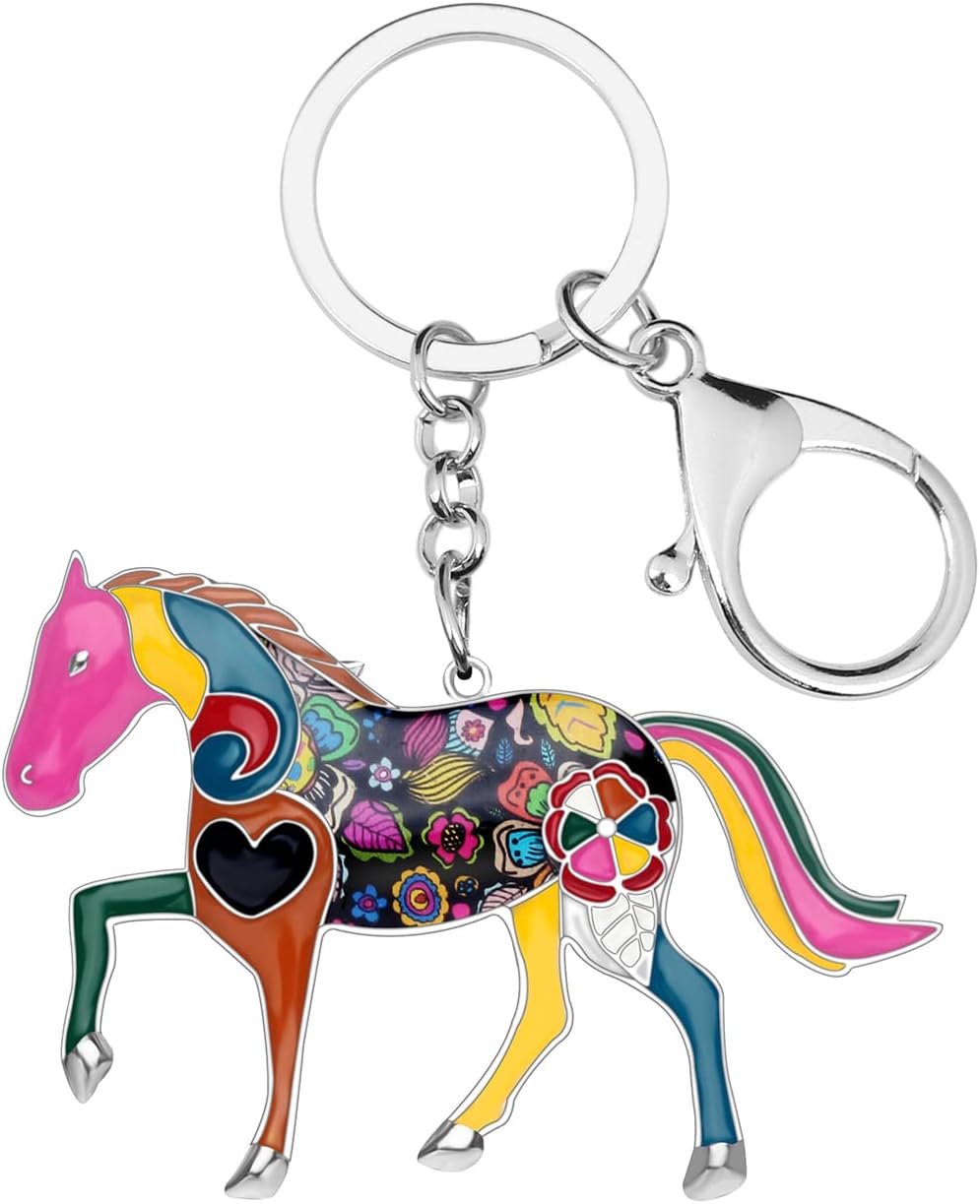 Thumbnail 6 de BONSNY Enamel Metal Horse Key Chain