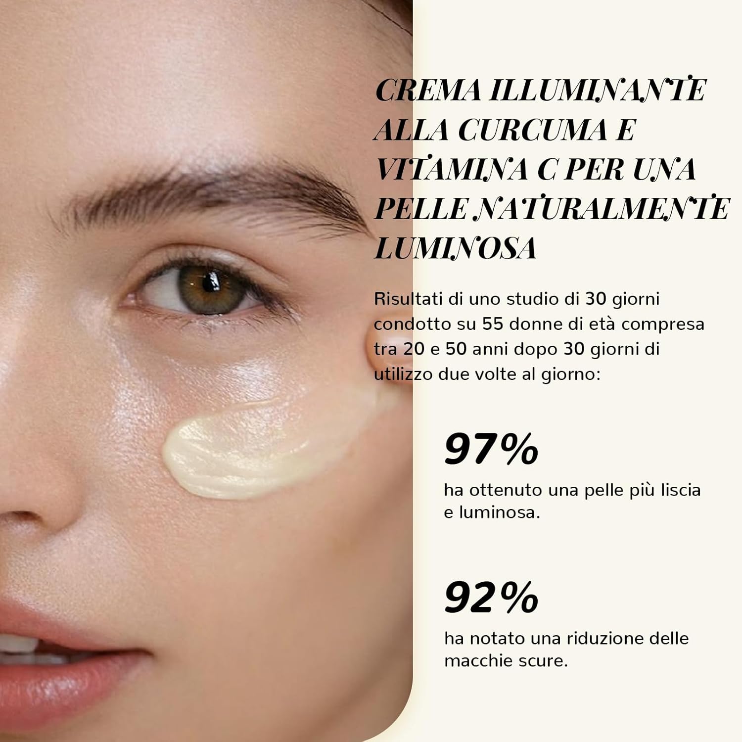 Detalle de ANAiRUi Crema viso alla curcuma e vitamina C con collagene (pelle secca) 50 g