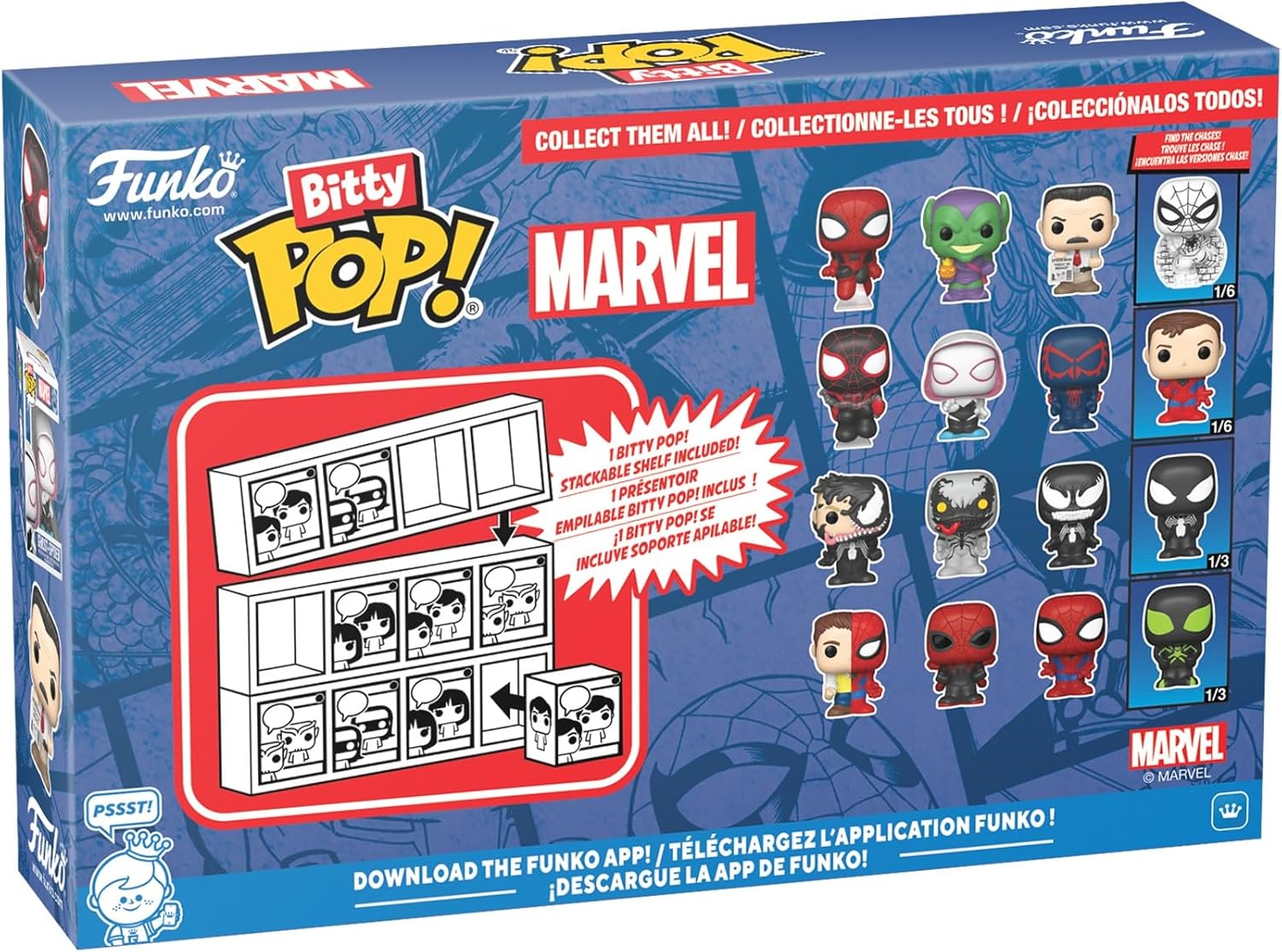 Thumbnail 2 de Funko Bitty Pop! 4-Pack Marvel Spider-Man : Spider-Man, Green Goblin, Jonah Jameson & mini figurine mystère (2,2 cm)