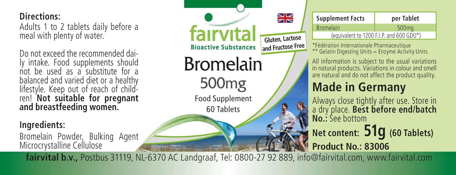 Thumbnail 2 de Bromelina 500mg Vegana - Enzima de Piña - Calidad Alemana 🌱