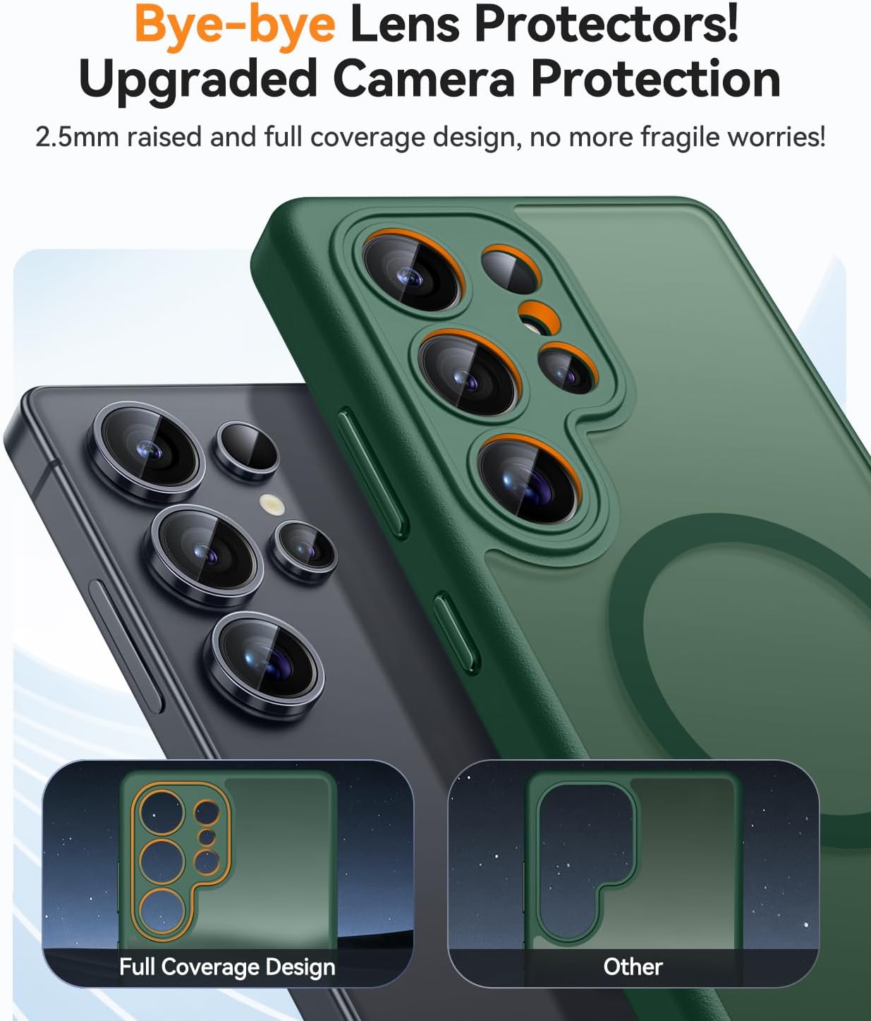 Thumbnail 2 de CANSHN Coque Magnétique pour Samsung Galaxy S23 Ultra – protection complète translucide, magnétique et antichute