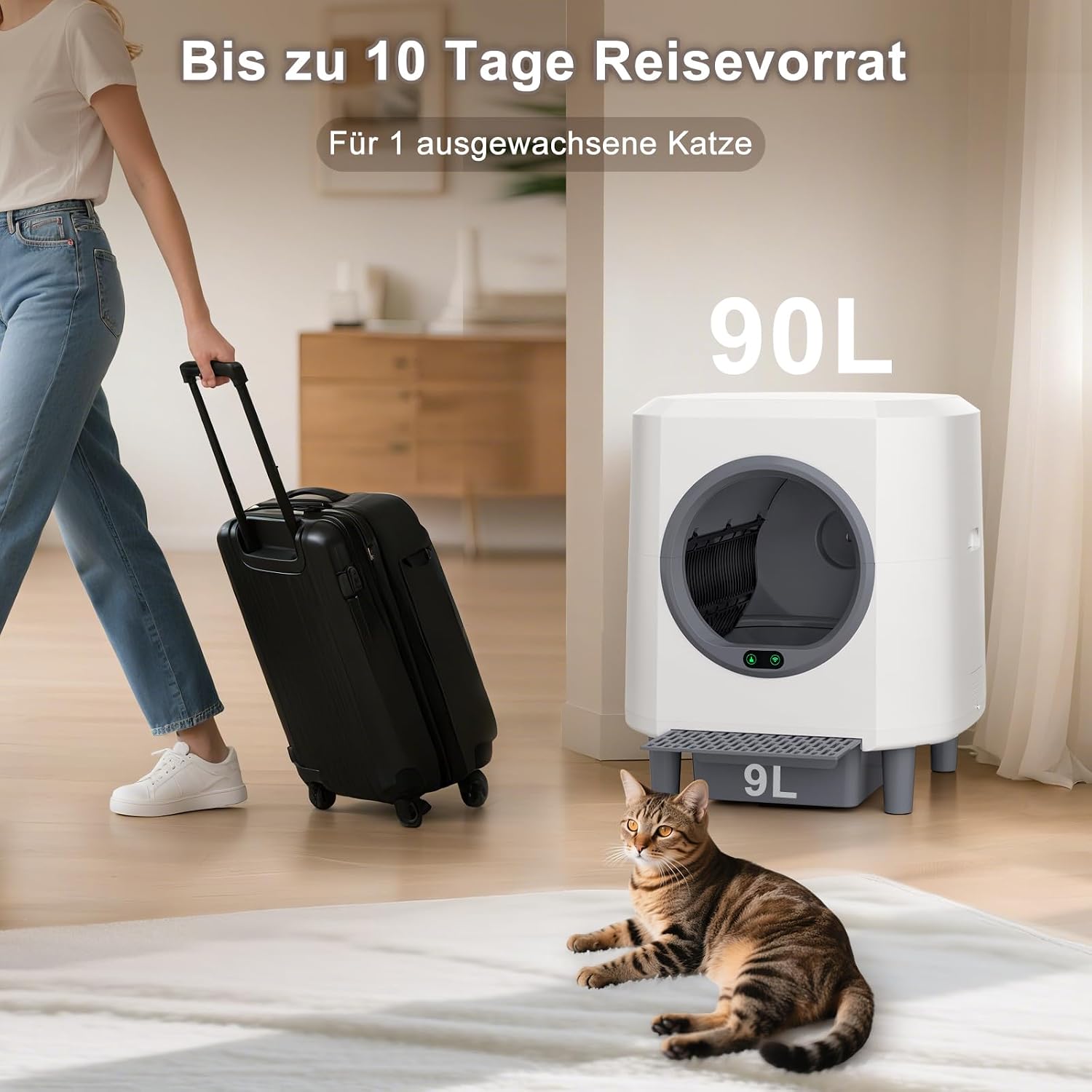 Thumbnail 5 de Ellenpent Selbstreinigende Katzentoilette 90L đ±
