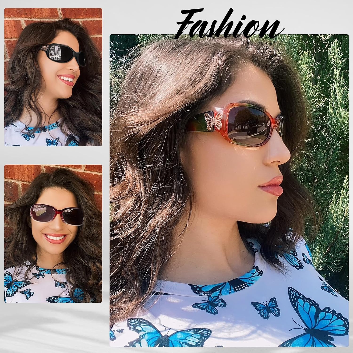 Thumbnail 1 de LVIOE Polarised Sunglasses Womens Oversized Butterfly Frames