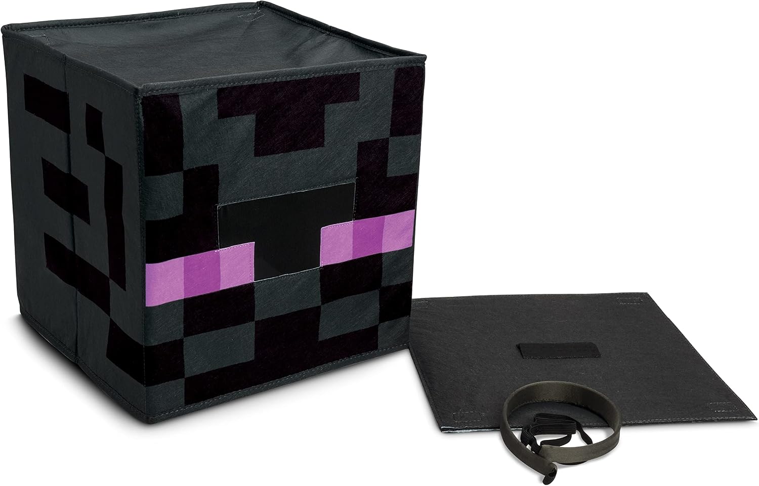 Thumbnail 3 de Disguise マインクラフト エンダーマン ブロックヘッド｜ピクセル柄・ヘッドバンド付き