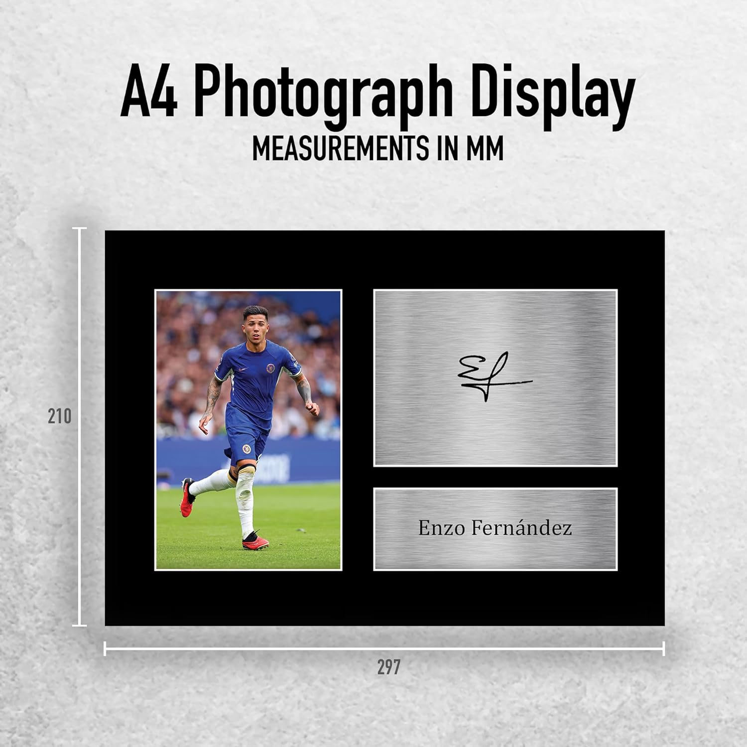 Thumbnail 1 de HWC Trading A4 Enzo Fernandez Chelsea signed autograph picture (printed) for football fans