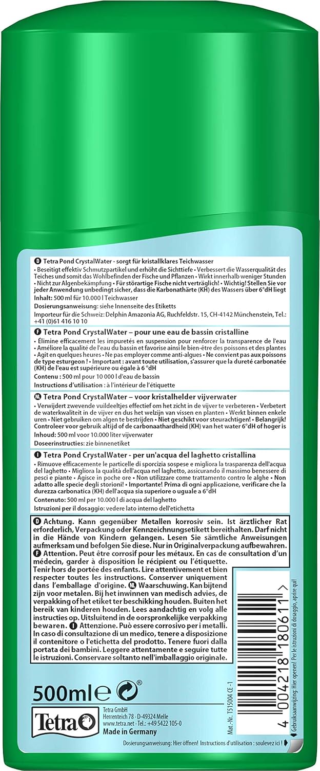 Thumbnail 1 de Tetra Pond CrystalWater 500 ml – Acqua più limpida per il laghetto, senza alghe