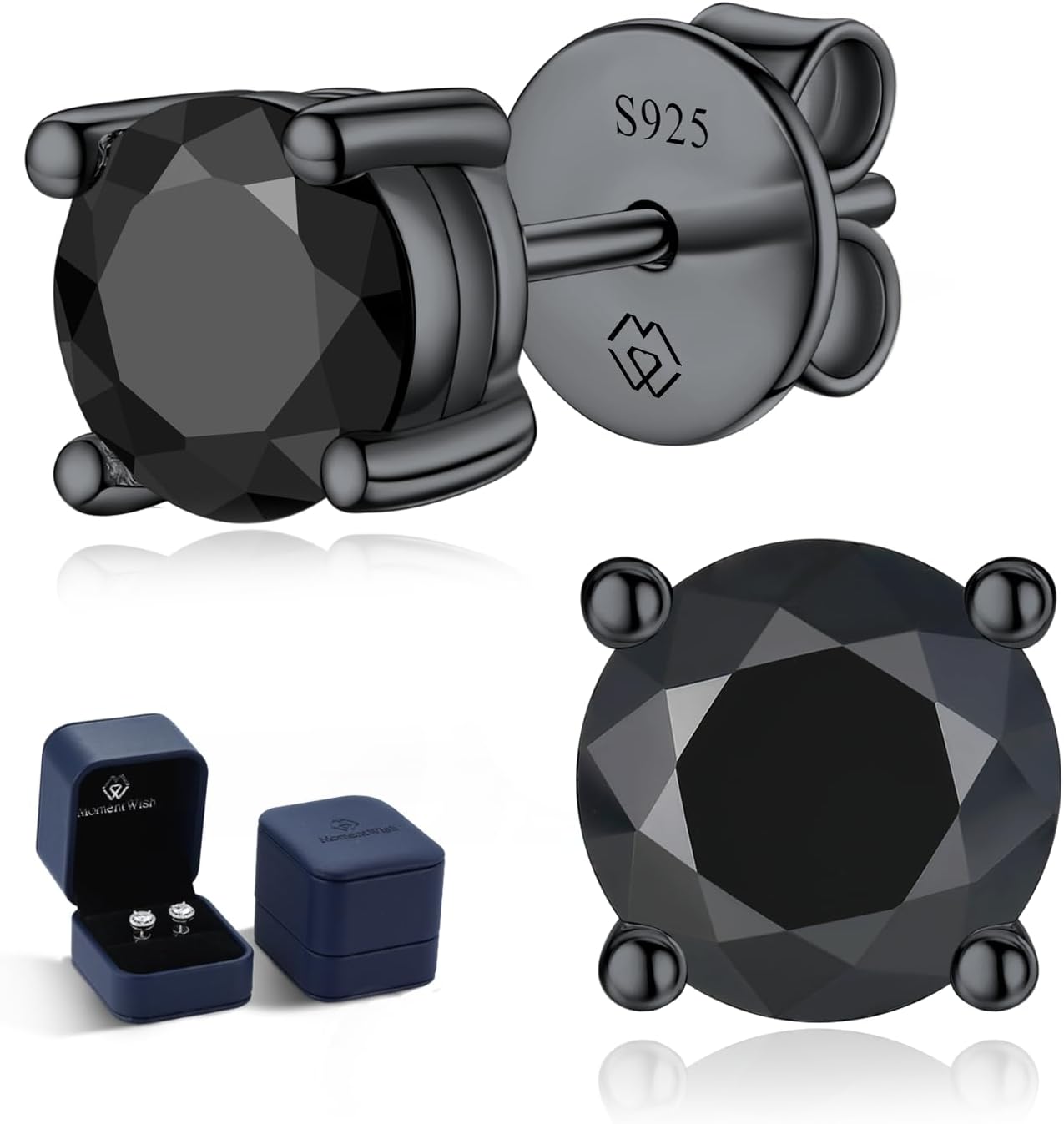 Detalle de MomentWish Moissanite Ohrstecker 1,2 Karat