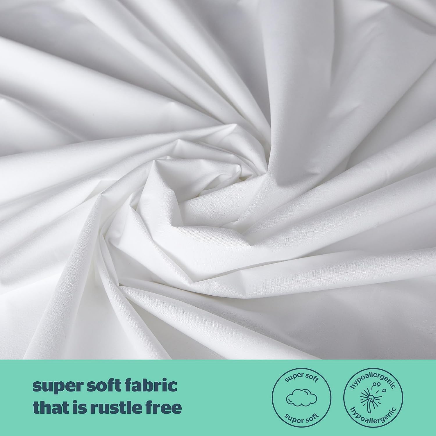 Detalle de Silentnight Waterproof Mattress Protector Small Double (4ft): Quiet, Durable, and Hypoallergenic