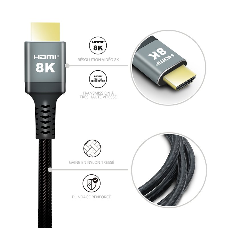 Thumbnail 2 de Metronic 370320 Cable HDMI 2.1 8K Ultra High Speed