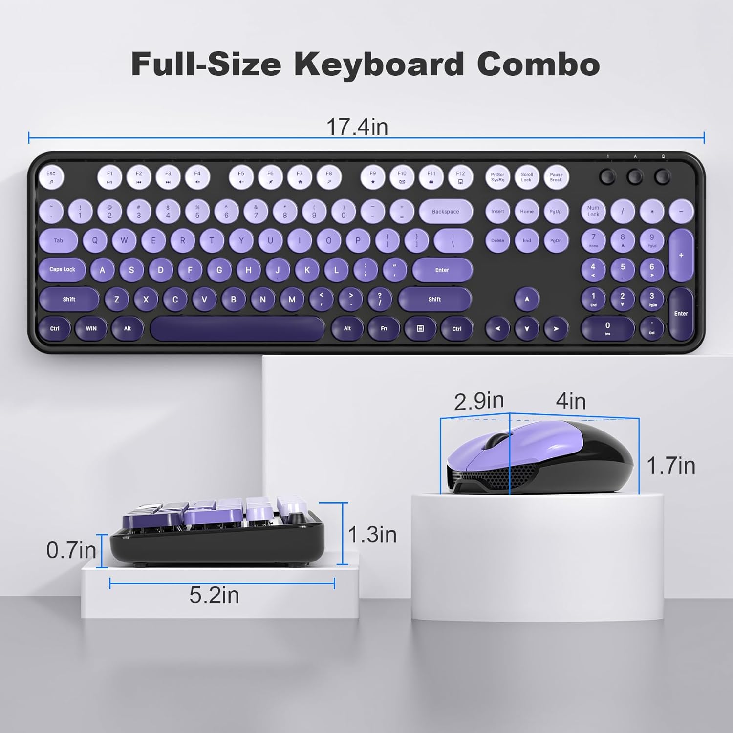 Thumbnail 6 de MOFII Wireless Keyboard and Mouse Combo Full-Size 📱