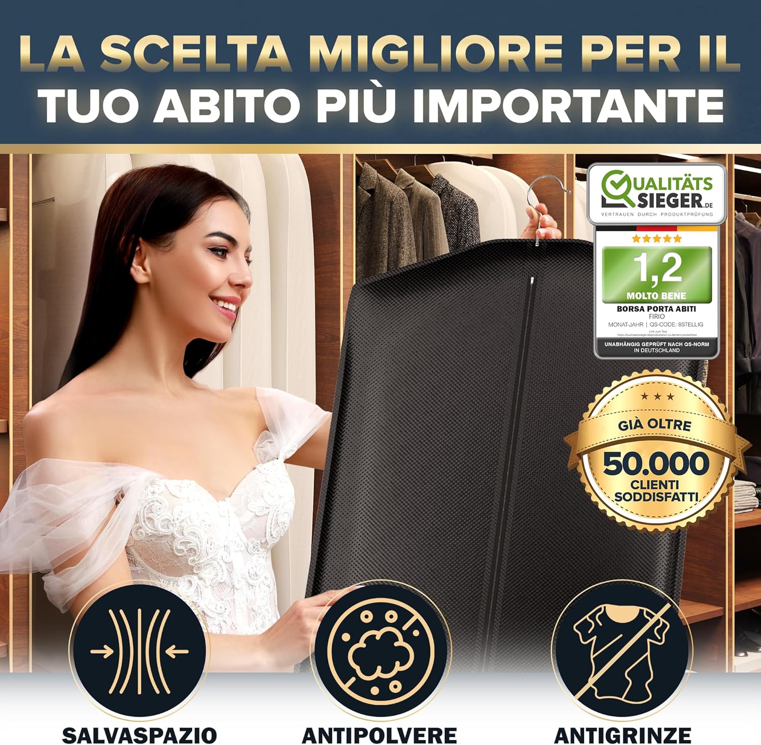 Thumbnail 1 de FiRiO Custodia Abito da Sposa 180 cm