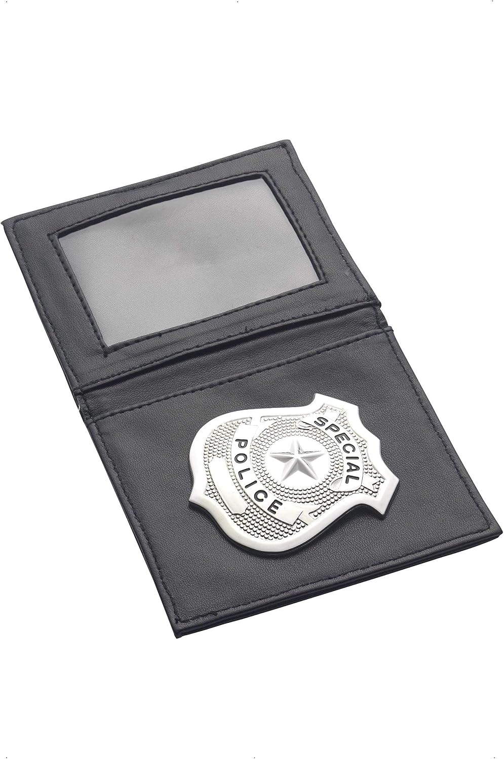 Smiffy's Police Badge in Wallet - Black/Silver 🎭