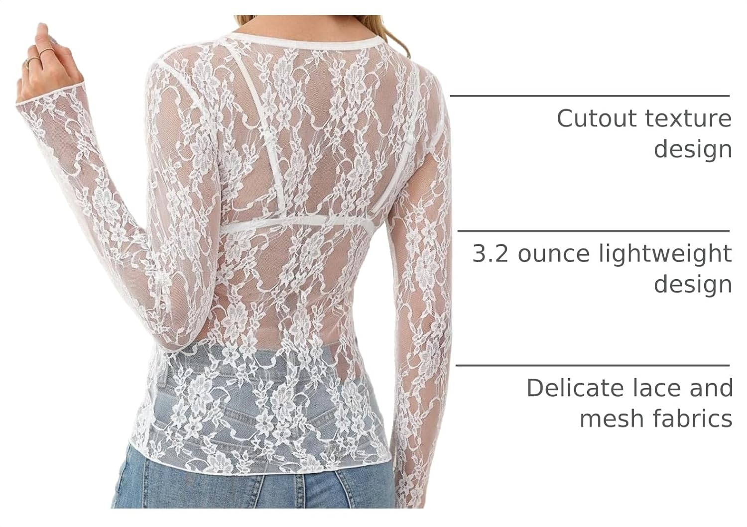 Thumbnail 3 de LOMON Women's Mesh Top in Nylon
