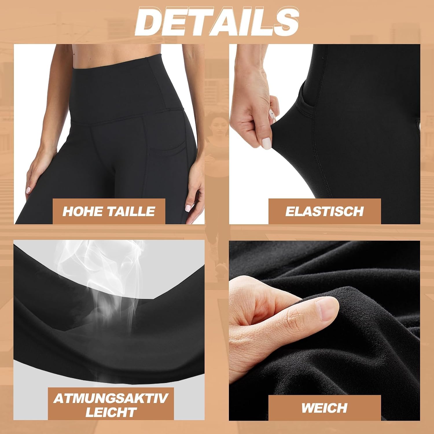 Detalle de Gayhay Leggings Damen High Waist
