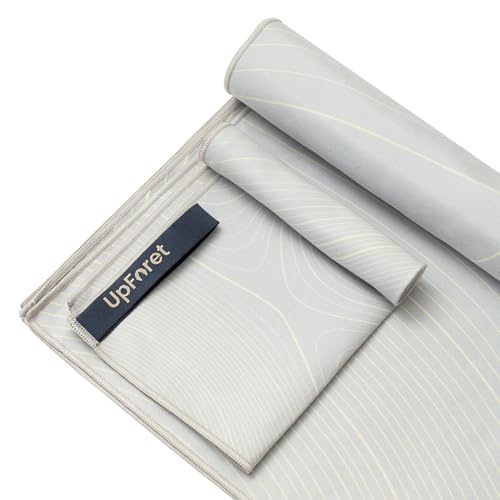 Thumbnail 1 de UpForet Premium Mikrofaser Handtuch Set 2er – 70x140 cm & 30x60 cm, Grau