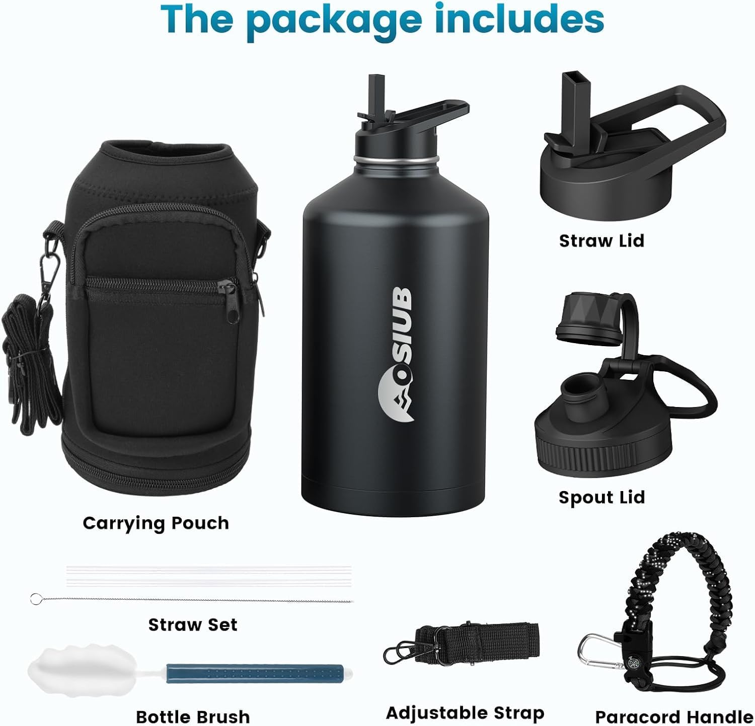 Thumbnail 6 de 64 oz Triple Wall Insulated Water Bottle ⚡