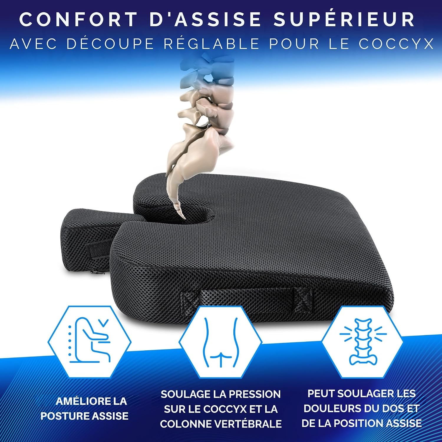 Thumbnail 1 de Healthfix Coussin cunéiforme ergonomique 1 pièce