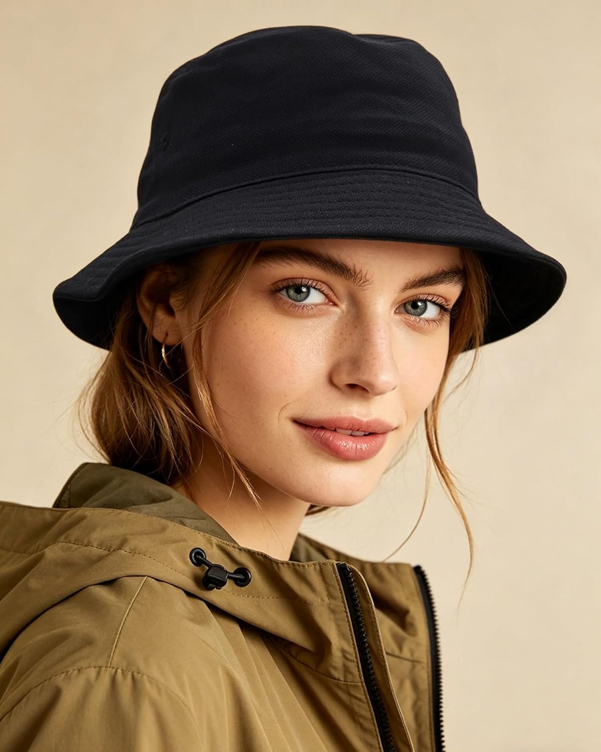 Thumbnail 3 de CLAPE 100% Baumwolle Bucket Hat – faltbar, UV-Schutz, vielseitiger Fischerhut aus Twill