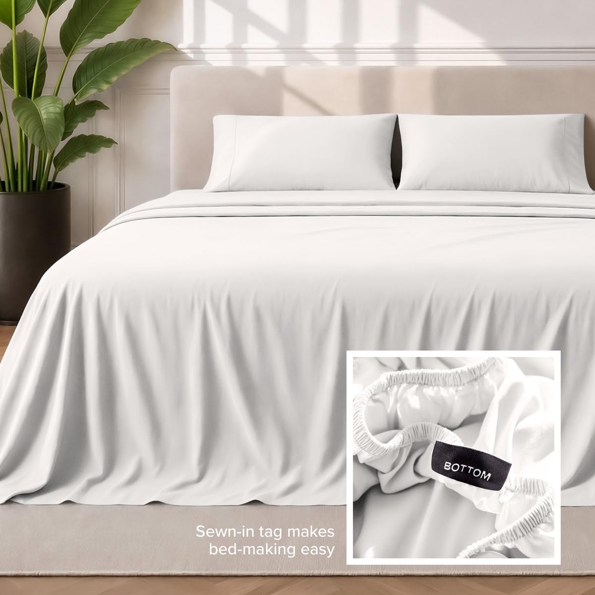 Thumbnail 6 de Bare Home Queen Sheet Set 1800 Ultra-Soft