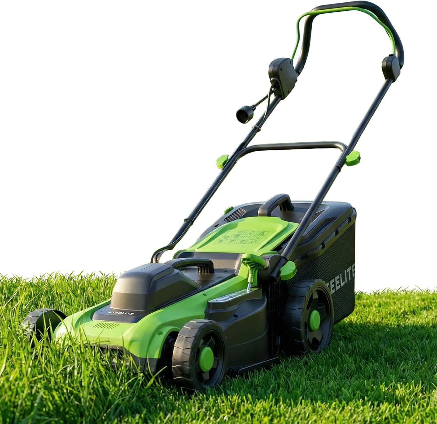Detalle de Steelite 16-Inch 1800W Corded Electric Lawn Mower with 40 L Grass Bag