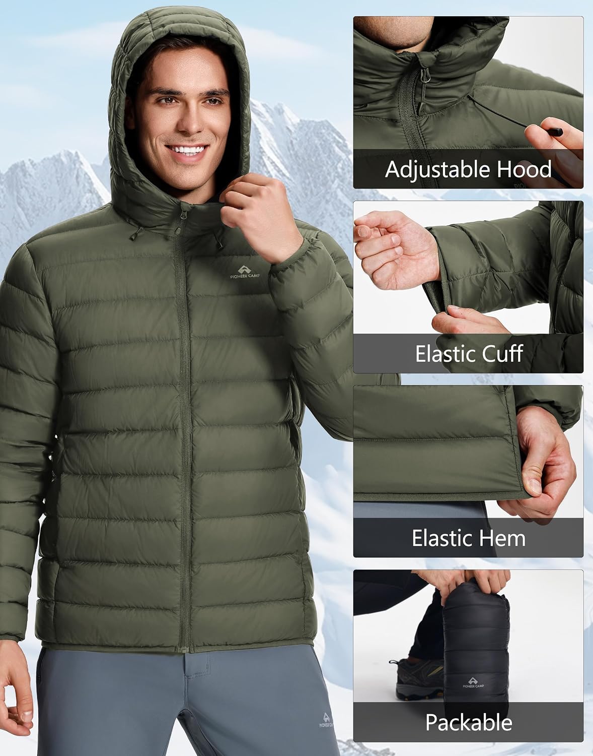 Detalle 2 de Pioneer Camp Doudoune 90% duvet 650 Fill Power