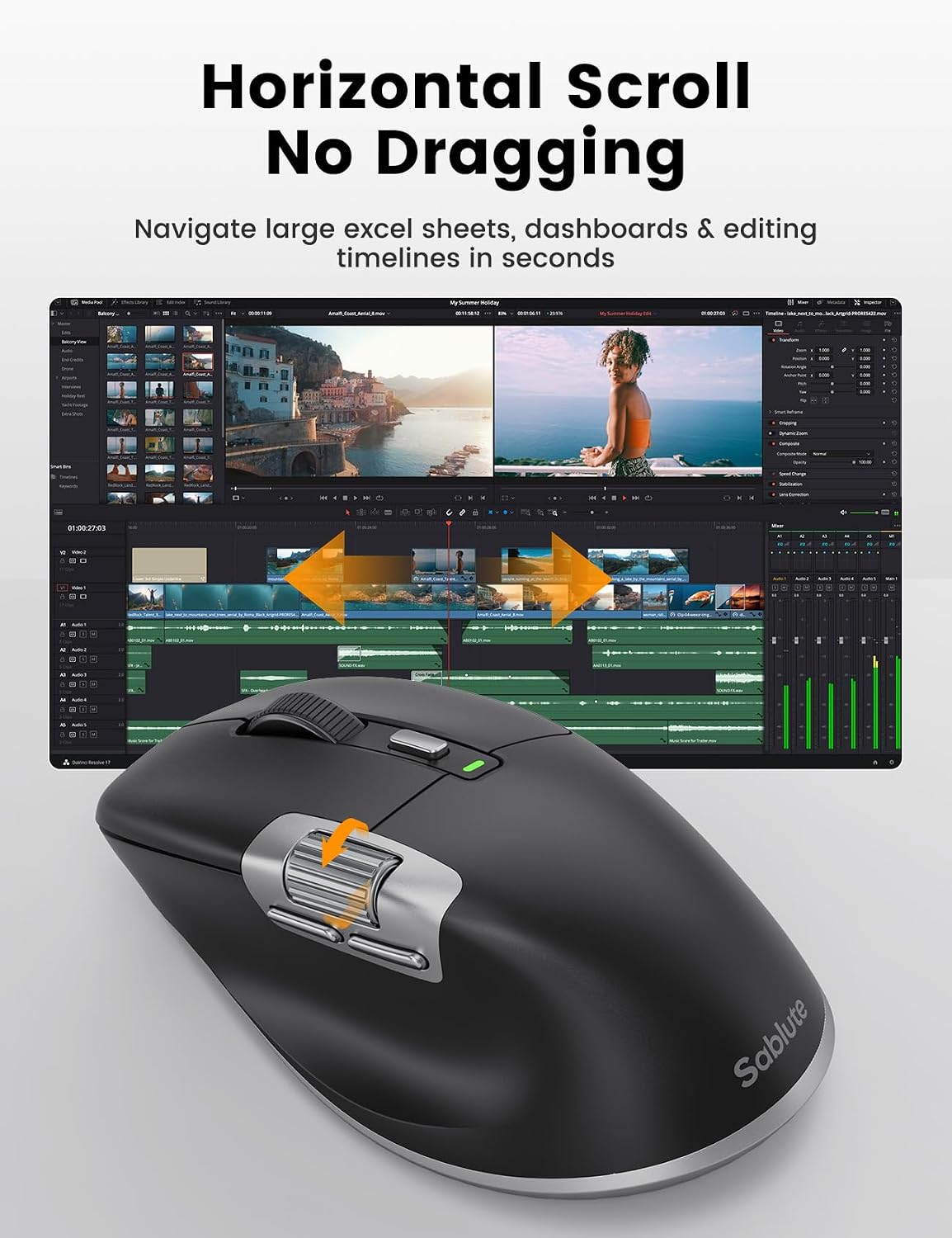 Detalle de SABLUTE Wireless Mouse MAM6