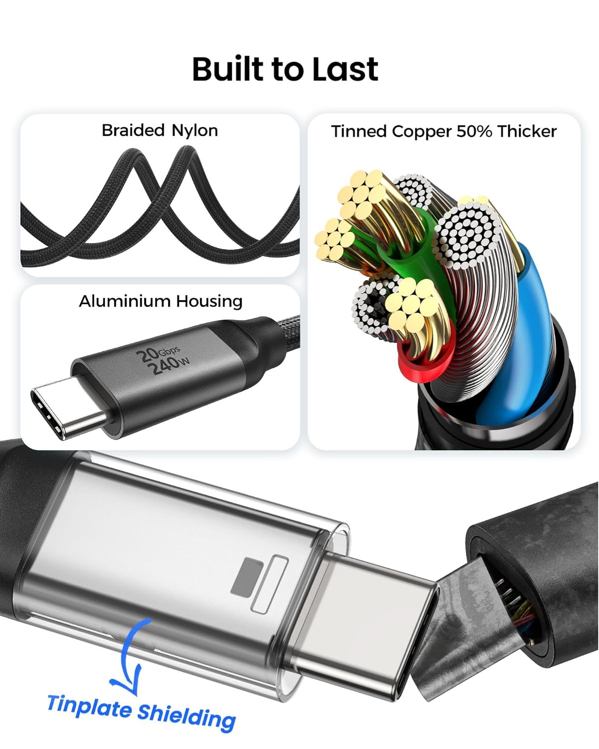 Thumbnail 6 de Silkland USB C Monitor Cable 5FT
