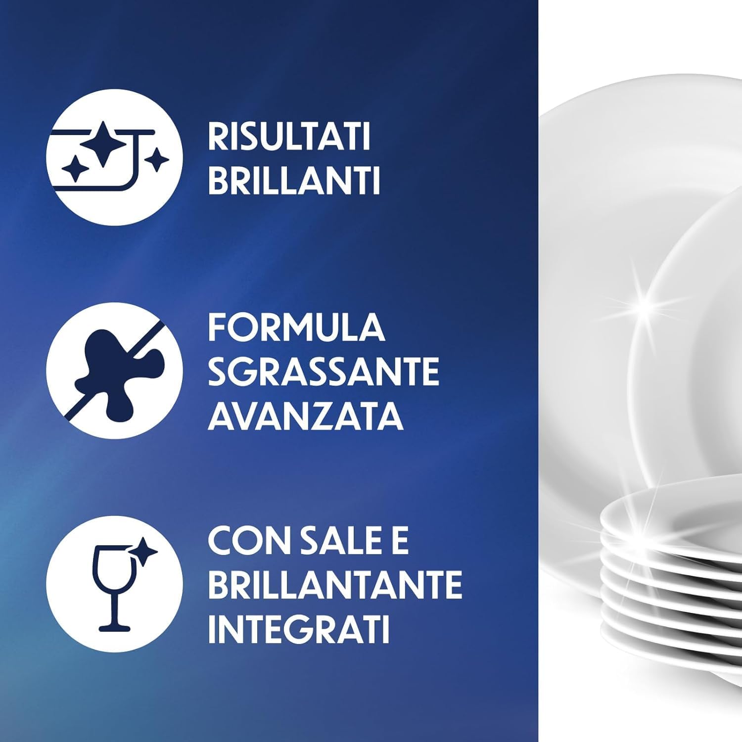 Detalle de Pastiglie per Lavastoviglie All-in-One, 40 capsule – efficienza tutto-in-uno