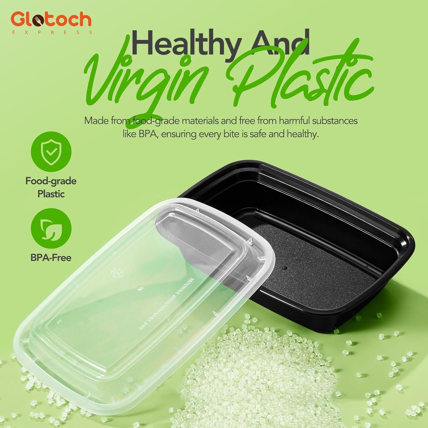 Thumbnail 4 de Meal Prep Containers 24oz-100 Pack (200-Piece): Reusable BPA-Free Storage for Efficient, Organized Meals