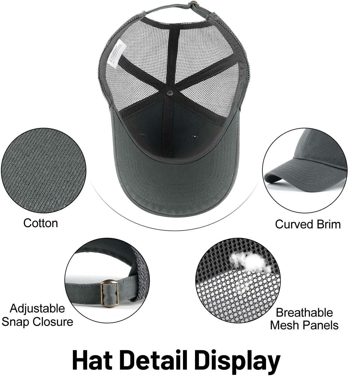 Thumbnail 2 de Zylioo XL/XXL Baseball Cap: Oversize Sun Protection for Big Heads