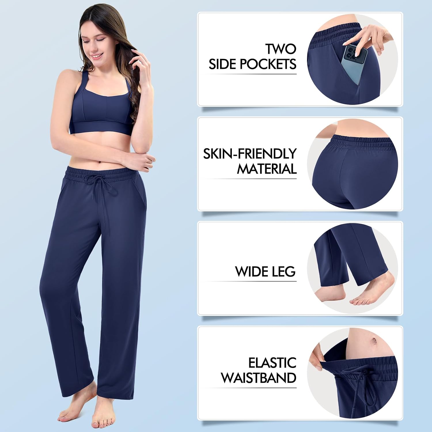 Detalle de Stanpetix Track Pants Women: Loose Straight-Leg Joggers with Pockets