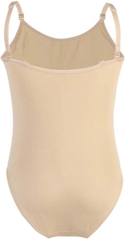 Thumbnail 1 de Soudittur Girls Camisole Leotard for Ballet, Dance and Gymnastics (Nude) – Adjustable Straps