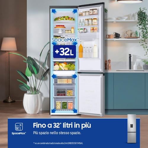Thumbnail 4 de Samsung Frigorifero Combinato EcoFlex AI RB38C634DSA/EF – 386 L, Silver Inox
