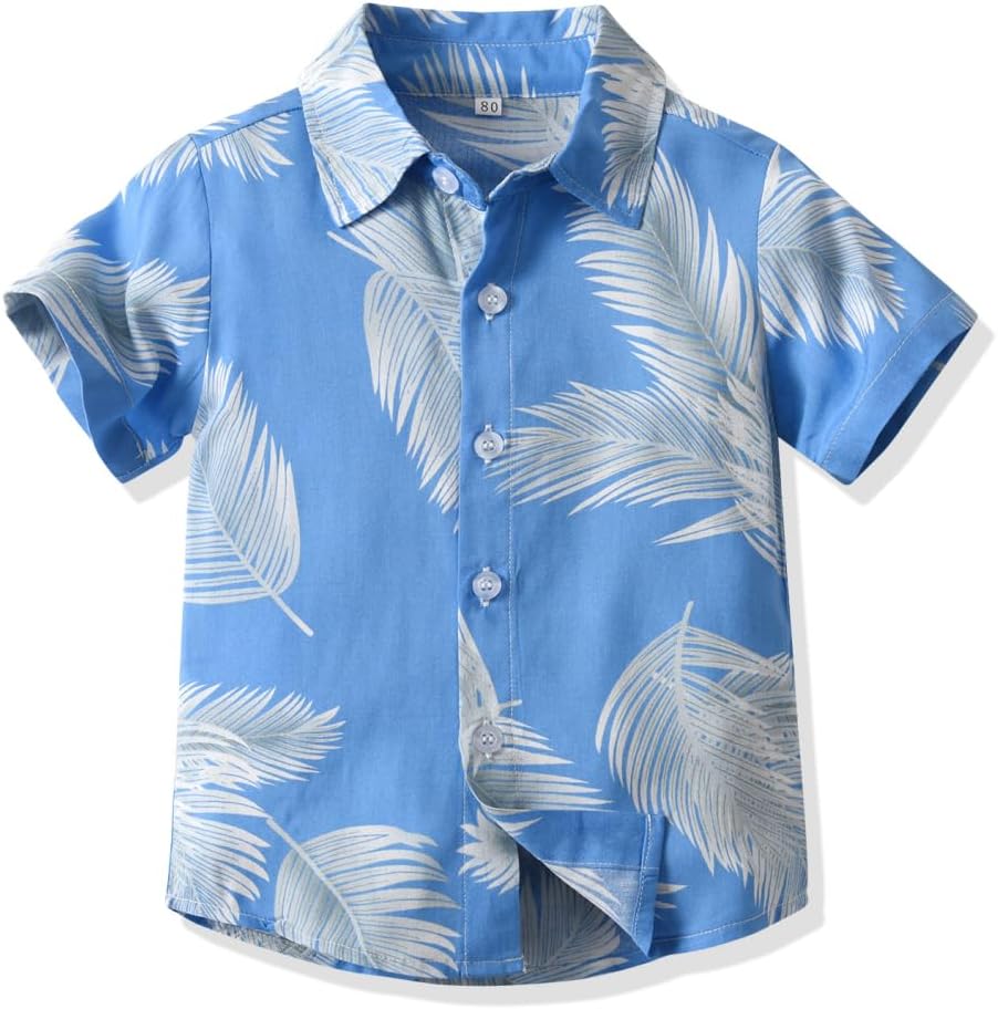 Thumbnail 2 de Yanmucy matching Hawaiian shirts for dad and son (men’s & boys’ cotton tropical button-down)