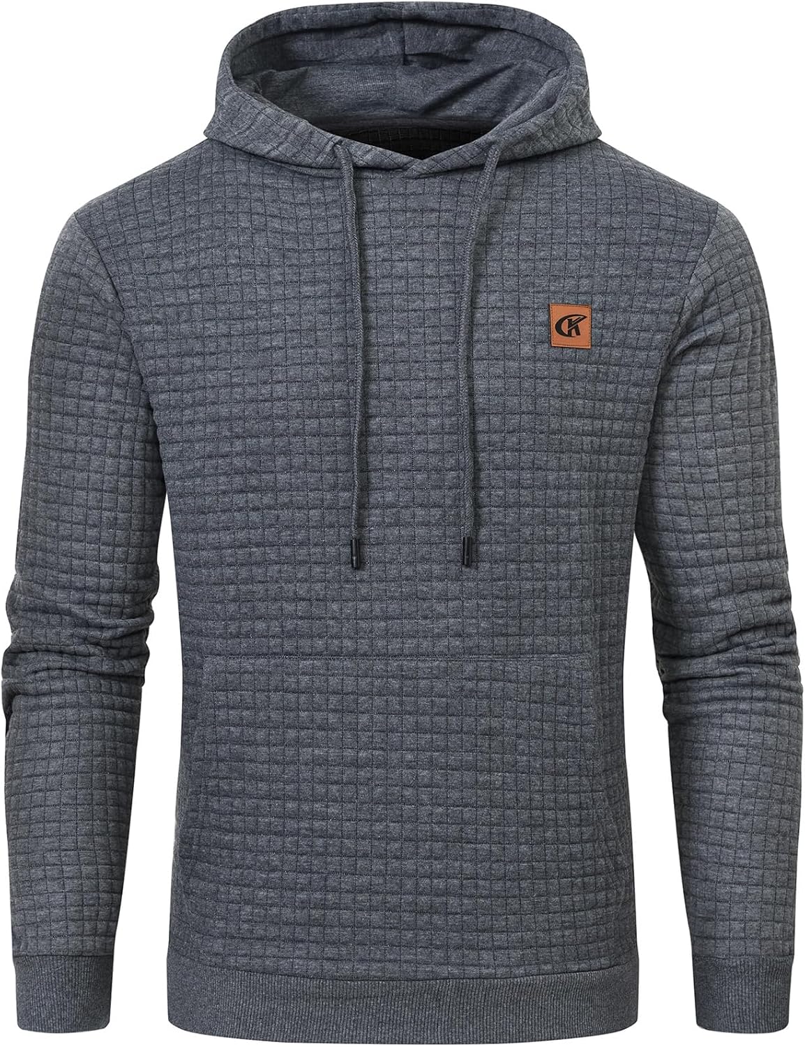 Detalle de YuKaiChen Herren Kapuzenpullover mit gebürstetem Fleece innen und Kordelzug
