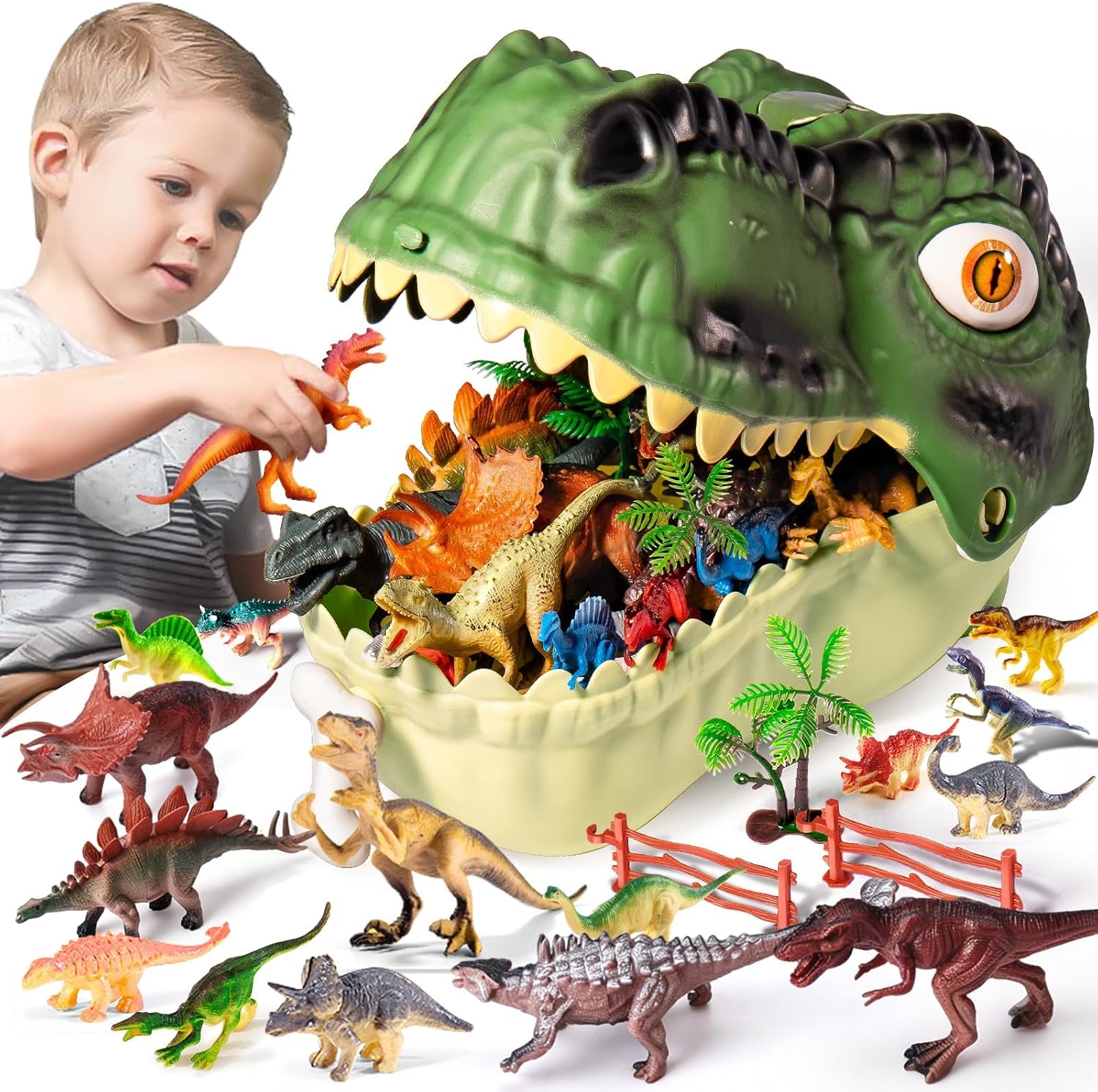 Detalle de RISUNTOY 45-piece Dinosaur Toys 🦖
