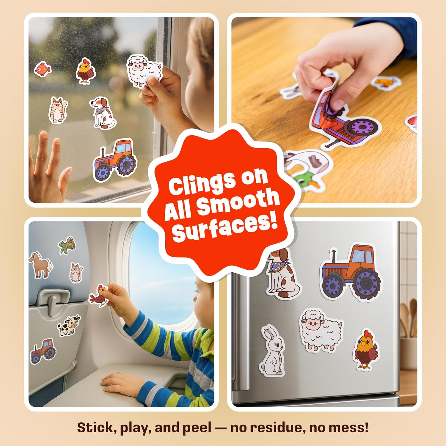 Detalle de Creative Kiddos Reusable Sticker Book 50