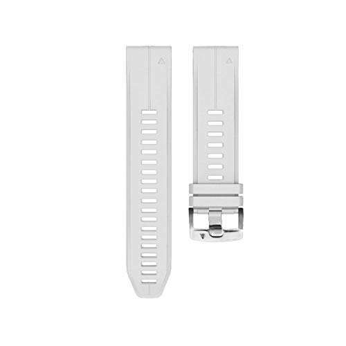 Detalle 2 de YOOSIDE 20mm Silicone Watch Strap, White, Quick Fit Replacement Band