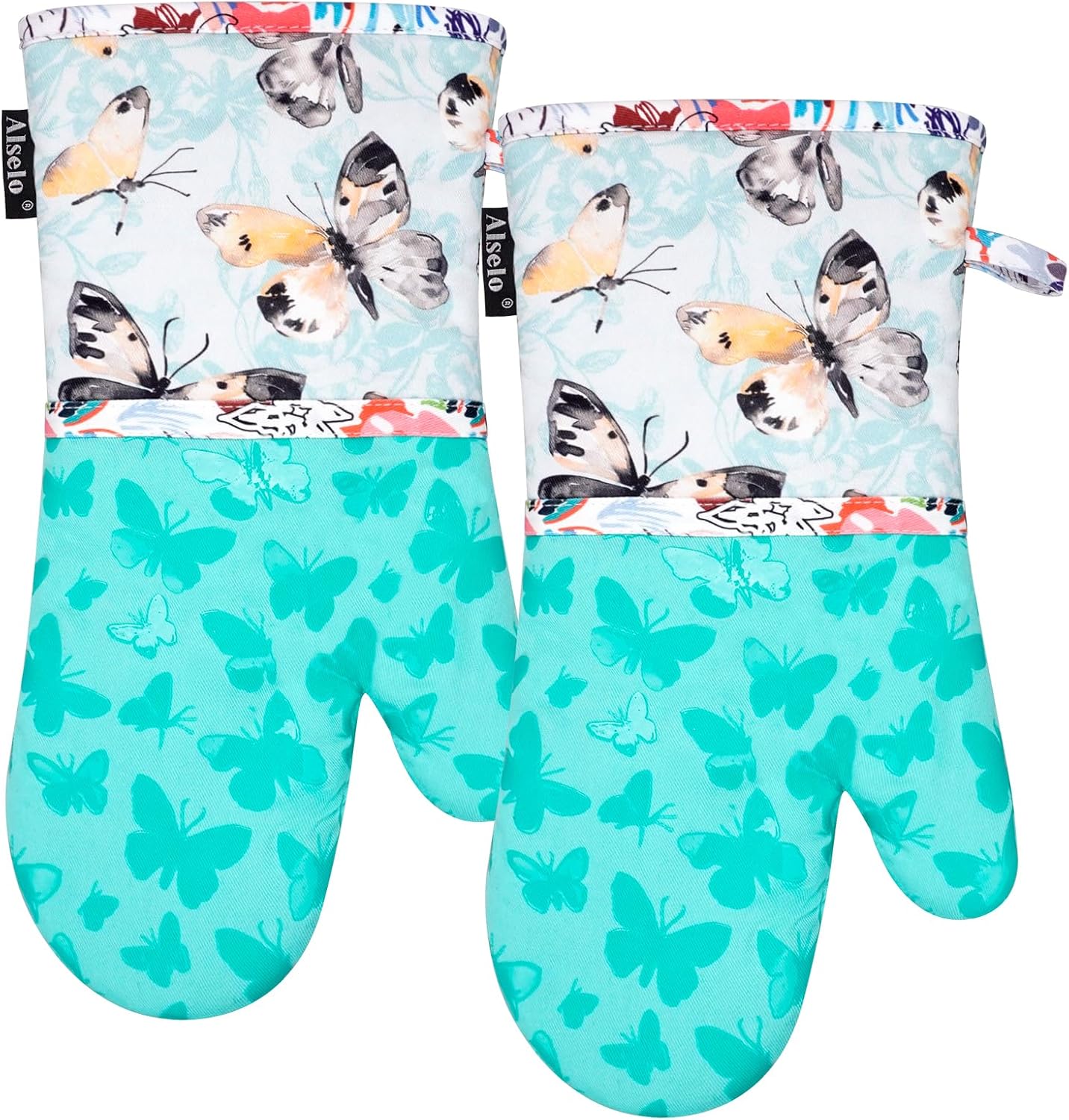 Detalle de Alselo Oven Mitts, 7" x 13.5