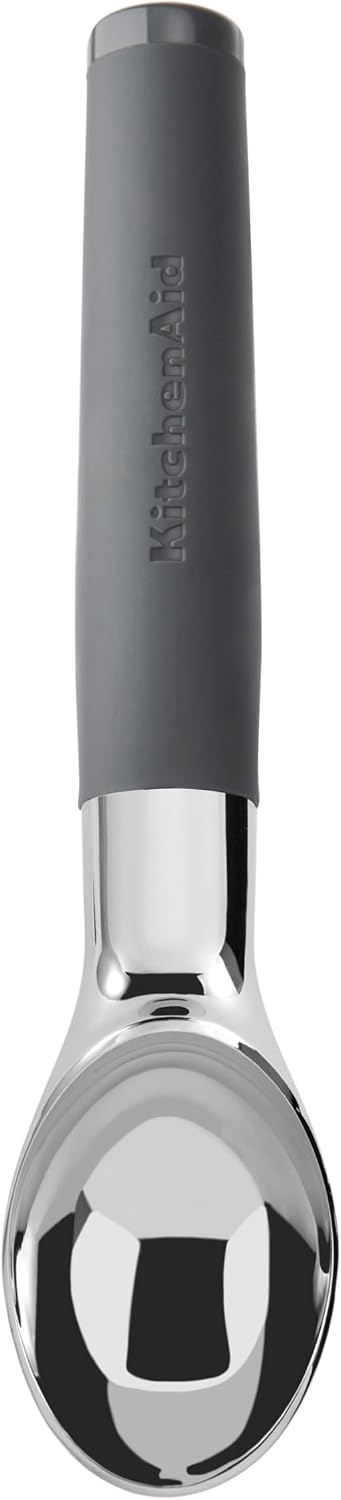 Detalle 1 de KitchenAid Soft Grip Y Peeler, Charcoal Grey with Swivelling Stainless Steel Blade