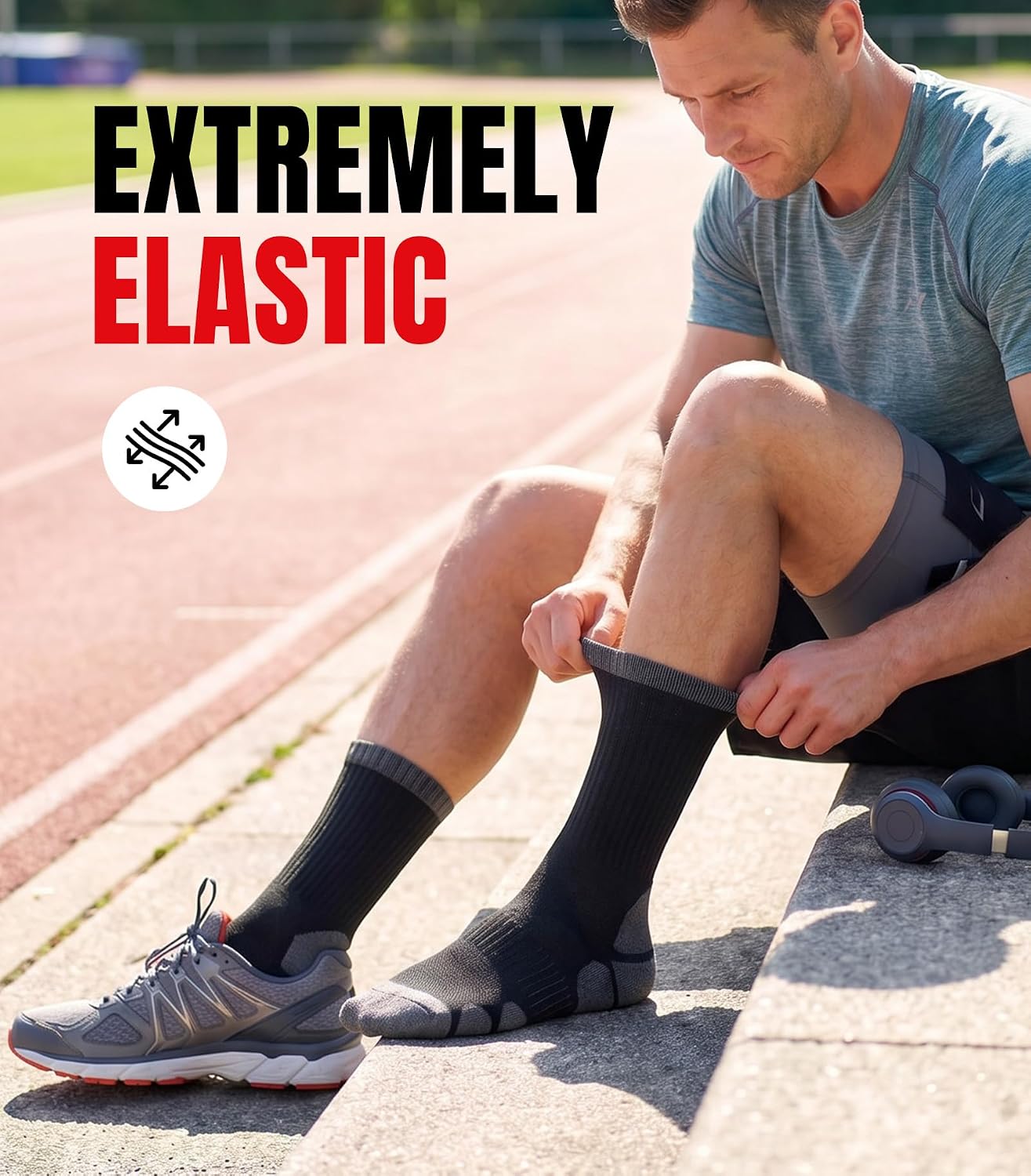 Detalle 1 de Merino wool hiking socks 3 pairs