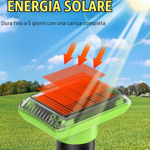 Thumbnail 3 de Queath Repellente Solare per Talpe e Roditori – 4 pezzi, protezione giardino e campeggio