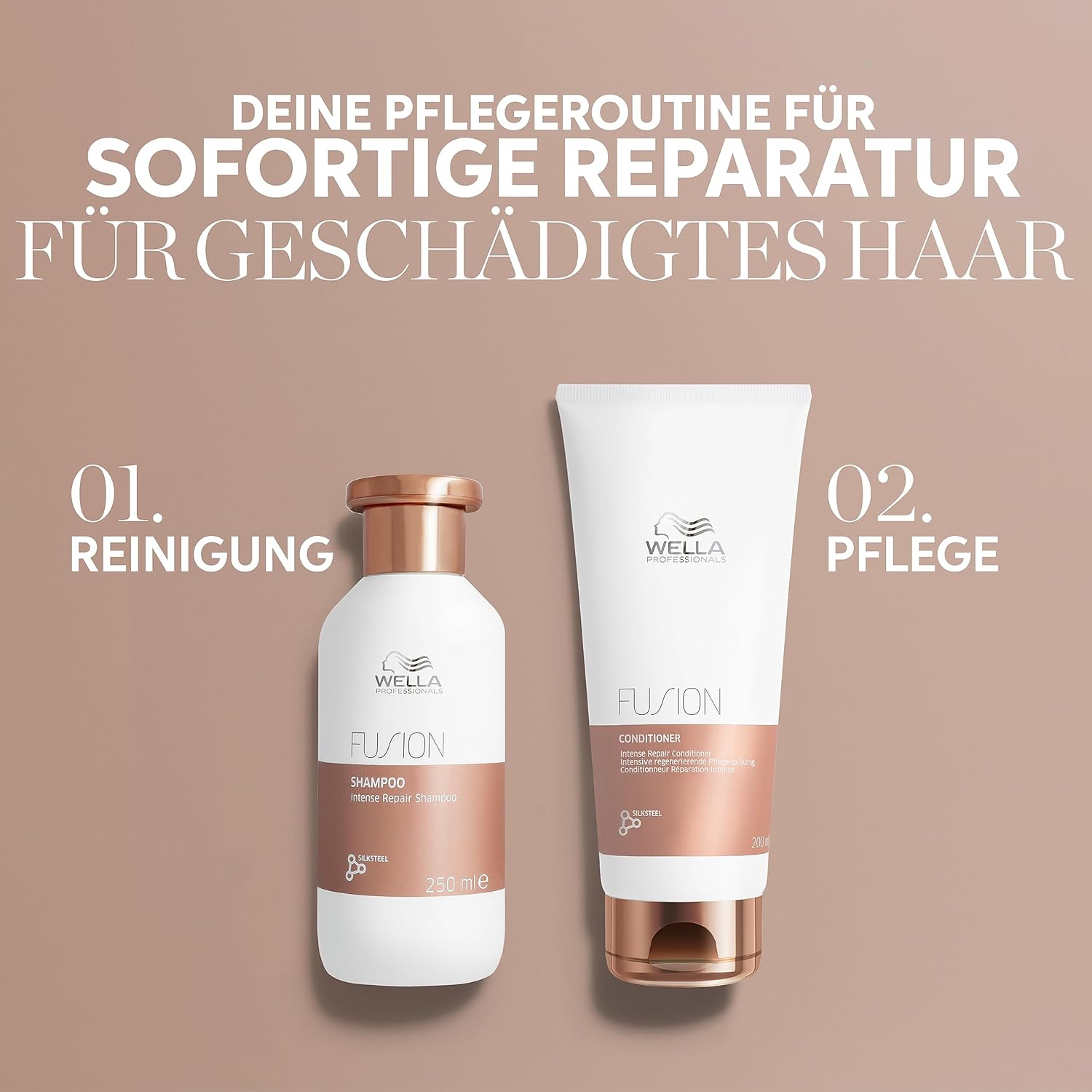 Thumbnail 4 de Wella Professionals Fusion Intense Repair Conditioner – tiefenreparierende Haarspülung mit Aminosäuren