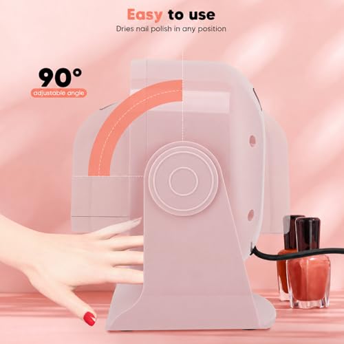 Detalle de VeftBltrem 600W Nail Dryer Machine: Fast, Flexible and Quiet for Home or Salon