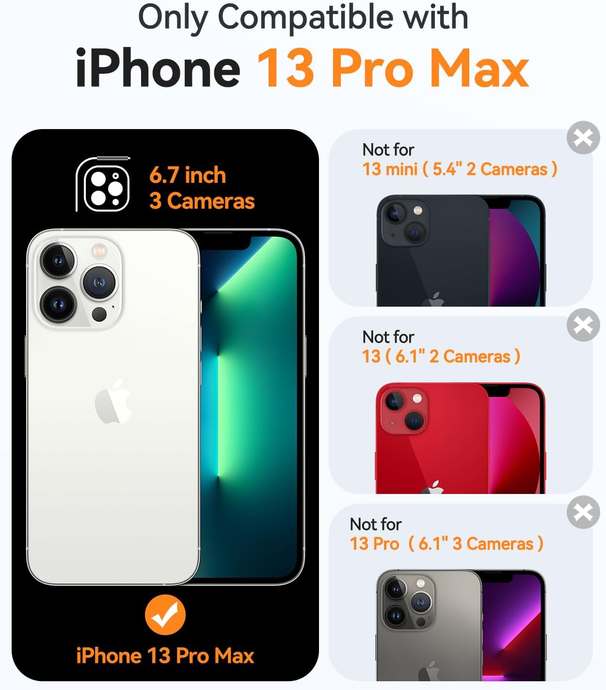 Thumbnail 1 de CANSHN Funda Magnética MagSafe para iPhone 13 Pro MAX