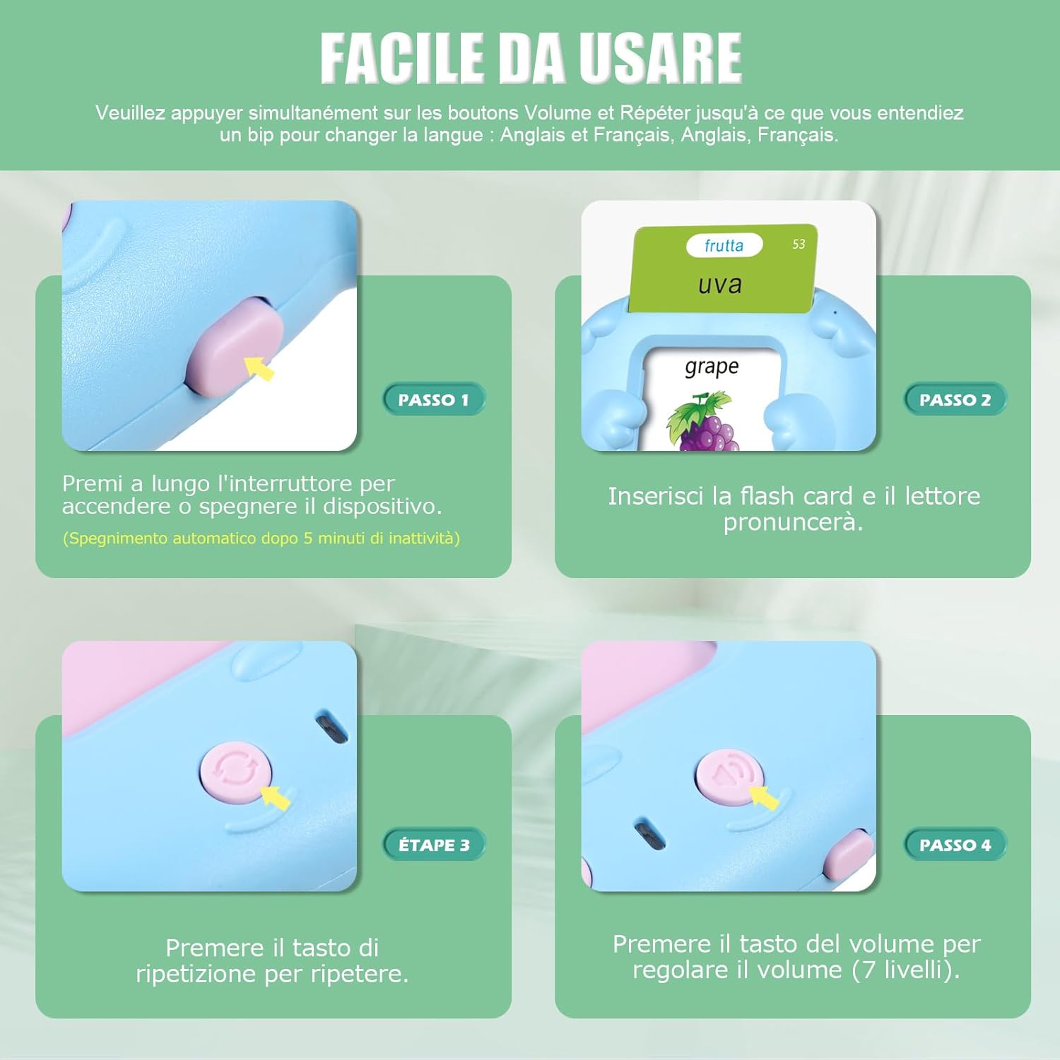 Thumbnail 5 de Talking Flash Cards parlanti per bambini 3+ anni 🧩