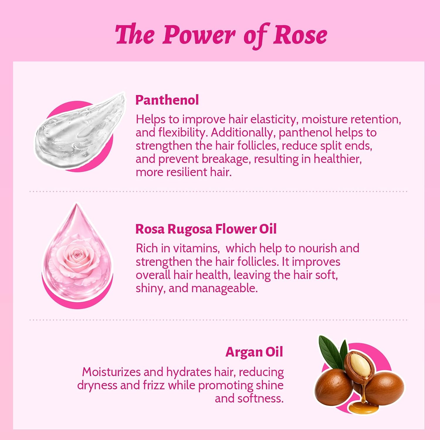 Detalle de Luseta Rose Oil Leave-In Spray for Fine Hair, 8.5 oz, Shine, Color-Safe
