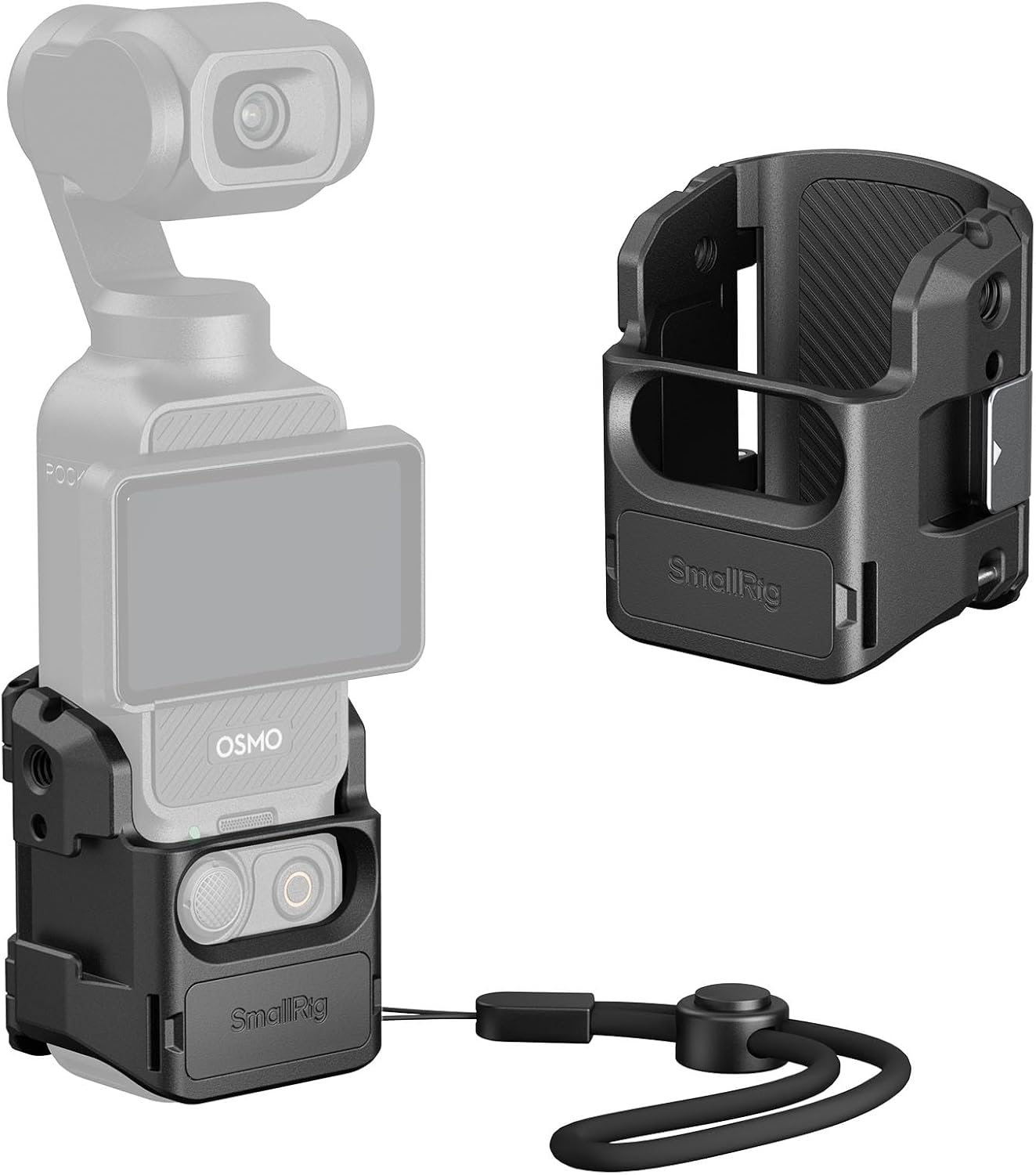 Detalle de SMALLRIG Expansion Adapter Accessory 5072 for DJI Osmo Pocket 3 (aluminium protective cage with cold shoe)